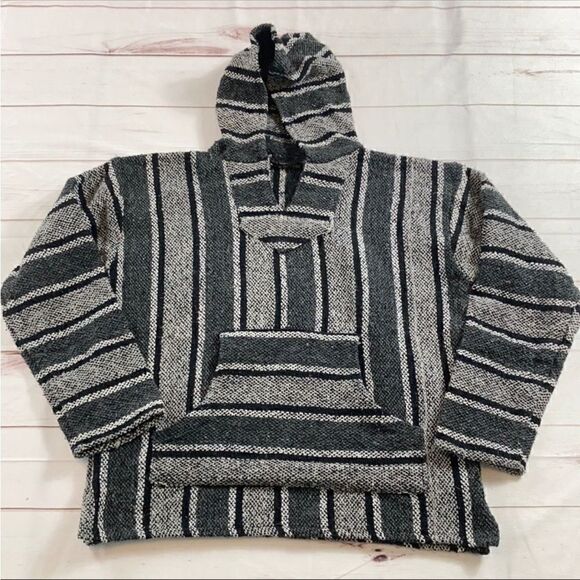 Baja Mexican Style Poncho  - Picture 1 of 9